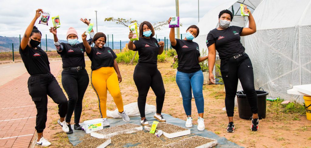 The HandPicked interns (L-R): Esethu Gogo, Senamile Gumede, Noluthando Lubede, Hlengiwe Mdlolo, Nokubonga Shange and Boniswa Mahlanyana