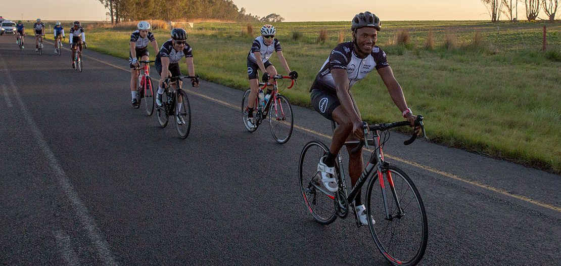 Raising funds for South African triathlete Mhlengi Gwala to ride his third Ride for MRP Foundation to empower thousands of young South Africans through skills development and education programmes