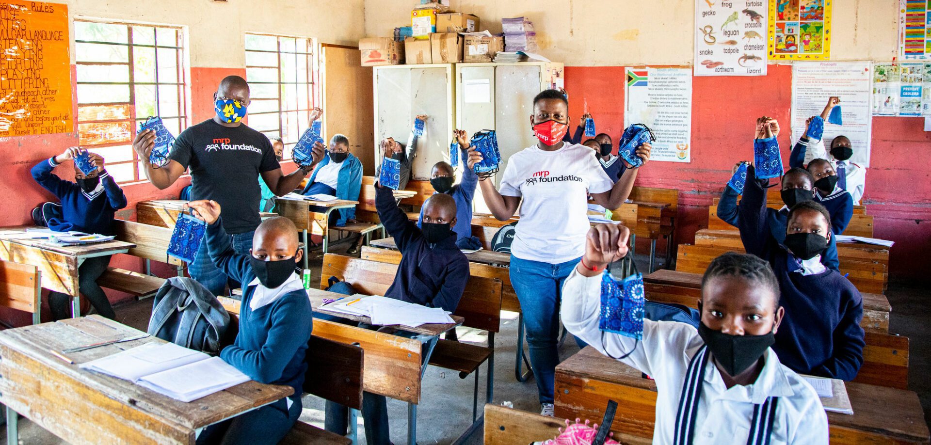 MRP Foundation has embarked on an ambitious fundraising campaign for 78,000 masks for learners in its schools