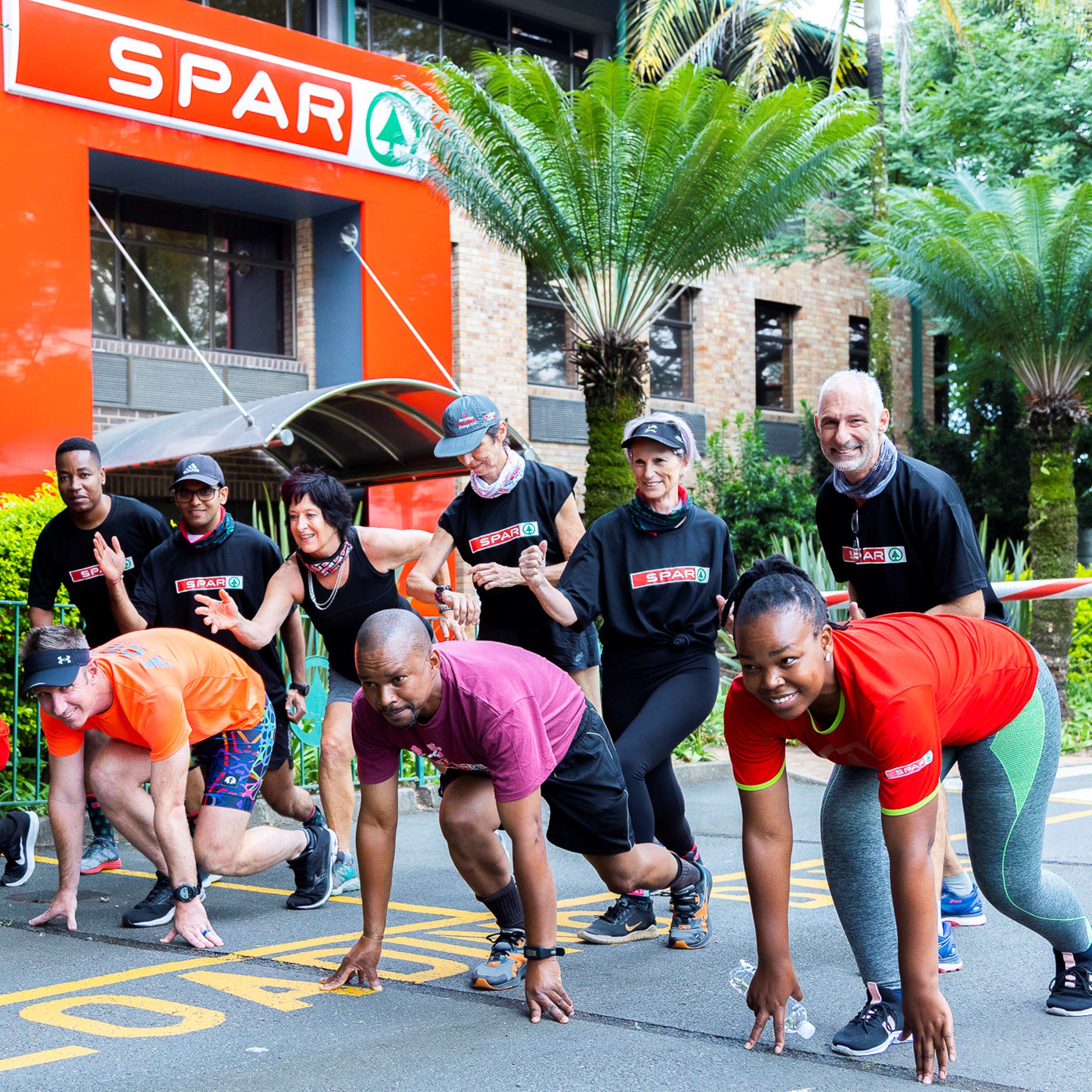 SPAR runners are ready for the JumpStart Challenge.